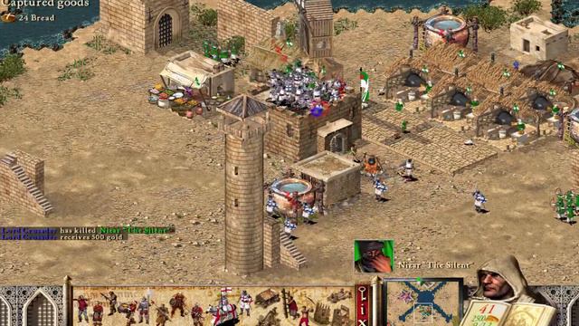 العب بقصر - تحكم فى الملوك +شفرة الجنود - فى لعبة صلاح - Stronghold Crusader