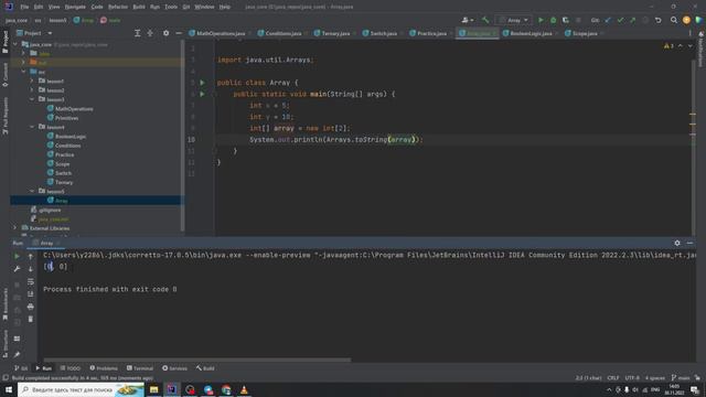 Javaснуля#25_Ссылочныетипыданных_Массивы смотреть онлайн