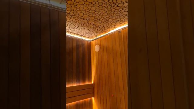 Шикарная парная из ольхи, печь SANGENS, система автоподачи воды. смотреть онлайн