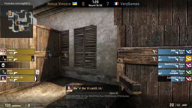 CS:GO Natus Vincere V VeryGames Mirage MSI Beat it! 2013 European Finals смотреть онлайн