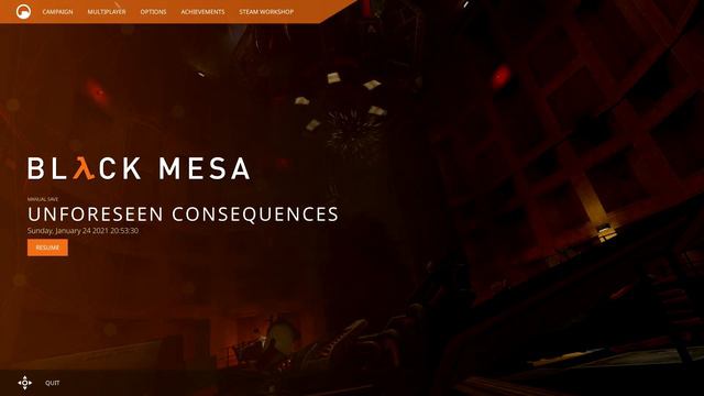 Black Mesa Menu Music Replacement (Black Mesa Theme (remix) - Morch Kovalski)