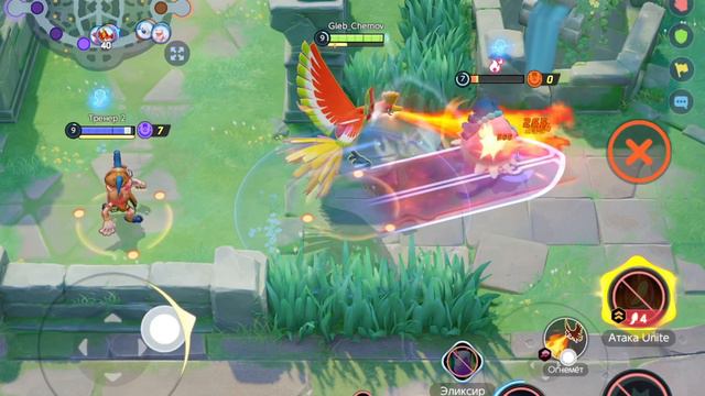 Играем в Pokemon Unite за Хо-оха.