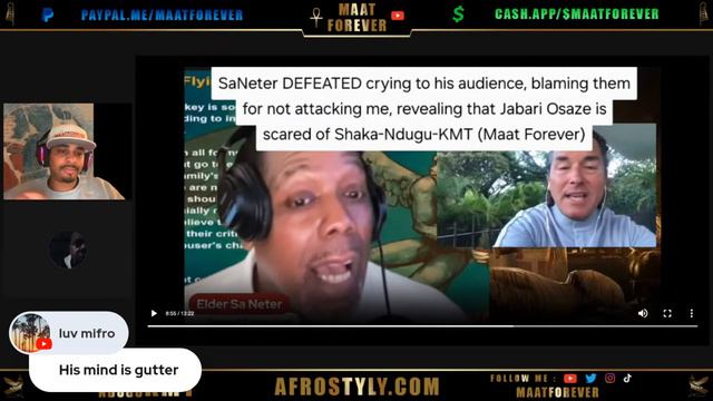 Jabari Osaze is scared of Maat Forever (SaNeter said it) смотреть онлайн