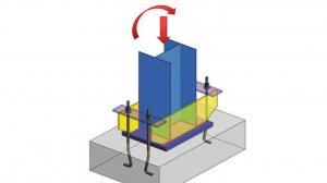 Расчет базы сплошной колонны