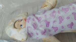 Посылка из прошлого. Отбеливание ватной Снегурочки.