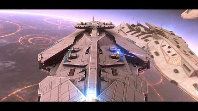 Epic Cinematic Space Battle - Corporate Sector Authority VS Empire Of The Hand NPC Wars смотреть онлайн
