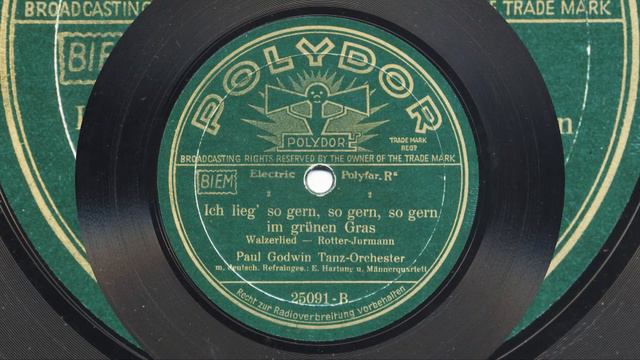 Paul Godwin Tanzorchester: Ich lieg' so gern im grünen Gras (Erwin Hartung, 1933) смотреть онлайн