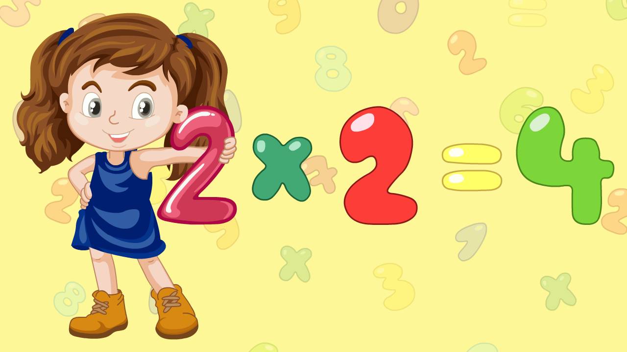 Таблица умножения на 2. Таблица умножения тренажер. Таблица умножения для детей. смотреть онлайн