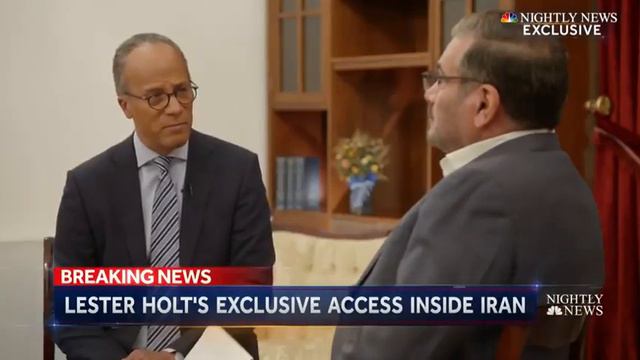 Lester Holt meets with Iranian FM Mohammad Javad Zarif in Tehran, who alleges that he was sanctione смотреть онлайн