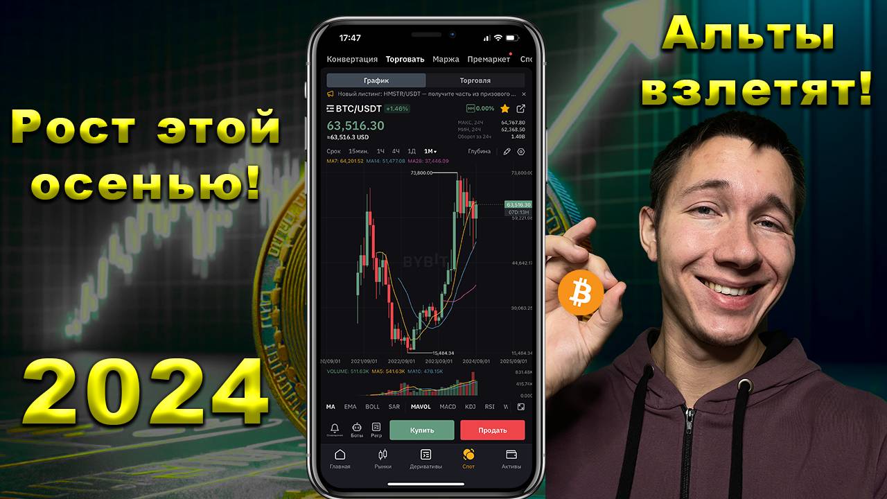 ⚠️ Криптовалюта и биткоин готовы к пампу 🟢 | Осень 2024 взлетаем ⚡
