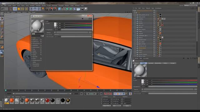 Cinema 4D Tutorial - Texturing and Animating a Car Model - Part 1 смотреть онлайн
