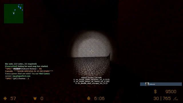 Counter-Strike Source: Minecraft Zombie Escape Mod смотреть онлайн