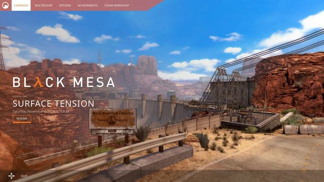 Black Mesa (2020) 4k PC Gameplay - CH12 Surface Tension Menu Idle смотреть онлайн