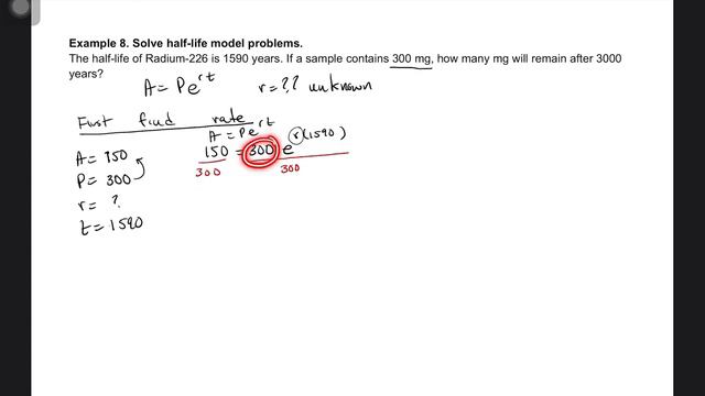 4.4 - Ex. 8 Solve the Half-Life model problem смотреть онлайн