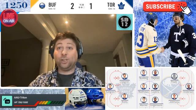 TORONTO MAPLE LEAFS vs. BUFFALO SABRES live NHL Hockey - Play by Play and Chat - Apr 12 2022 смотреть онлайн