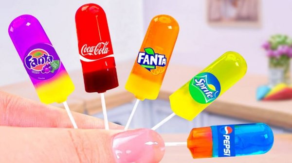 МИНИ КУХНЯ! 🌈 Желейные рецепты с Coca-Cola, Fanta, Sprite | Яркие Сладости 🍭БОЛЬШОЙ СБОРНИК ВИДЕО
