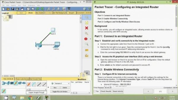 Appendix Packet Tracer - Configuring an Integrated Router
