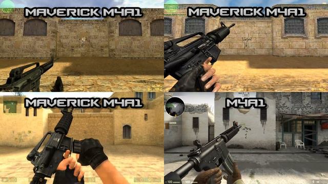 COMPARISONS ALL GUNS: CS:1.6 - CS:CZ - CS:S - CS:GO - [HD] смотреть онлайн
