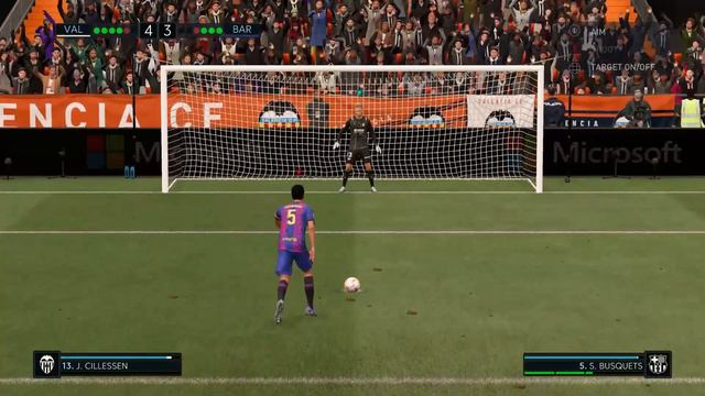 VALENCIA vs BARCELONA [Penalty shootout] FIFA 22 смотреть онлайн