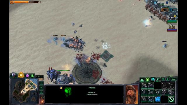 Starcraft II на карте Direct Strike за Нову смотреть онлайн