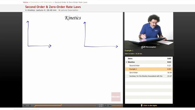 Second Order Rate Law Example | AP Chemistry смотреть онлайн