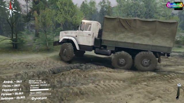 SpinTires - обзор мода ( ЗИЛ-131 и ЗИЛ-4334 v1.0 ) смотреть онлайн