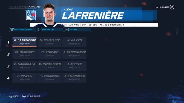 FULL ALEXIS LAFRENIÈRE RANGERS CAREER SIMULATION | NHL 20 смотреть онлайн