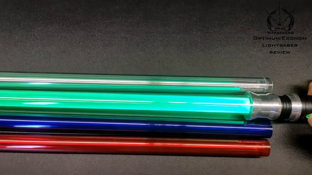 Демонстрация цветных и прозрачных клинков для светового меча | Мастерская WarSabers - Аксессуары смотреть онлайн