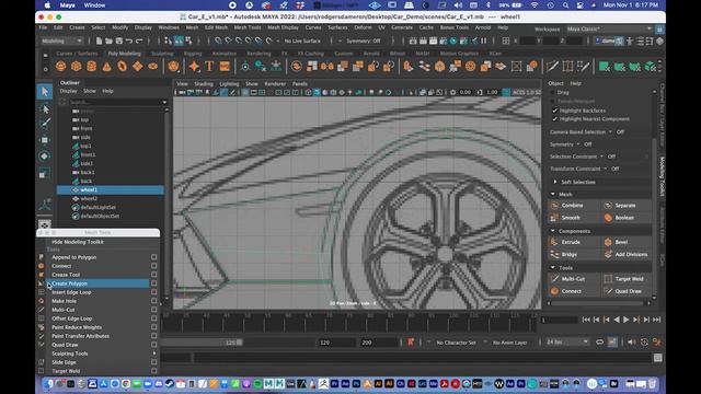 3D Intro: Modeling a Car in Maya (Part 1) смотреть онлайн
