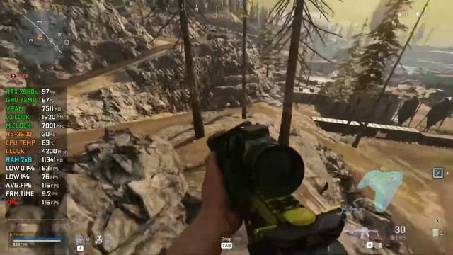 اختبار Warzone RTX | RTX 2060 Super + Ryzen 5 3600 | إعدادات فائقة 1080 بكسل смотреть онлайн