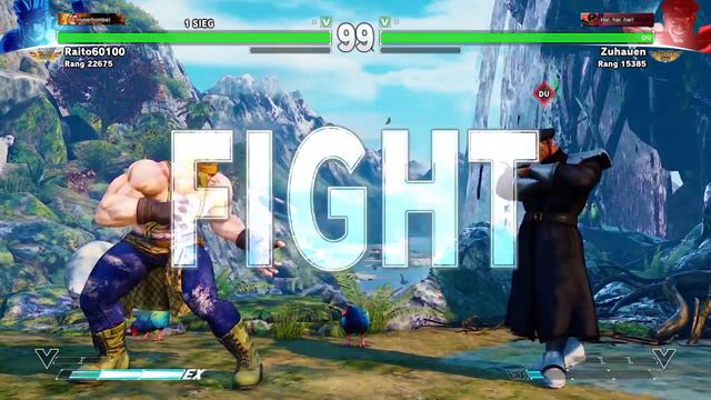 Zuhauen (M.Bison) vs Raito60100 (Alex) - Street Fighter 5 causal match смотреть онлайн