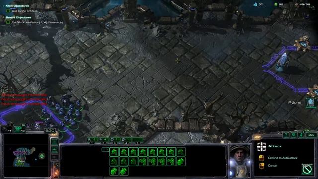 Starcraft 2 WOL Mindhawk challenge gauntlet mission 6 Smash and grab brutal смотреть онлайн