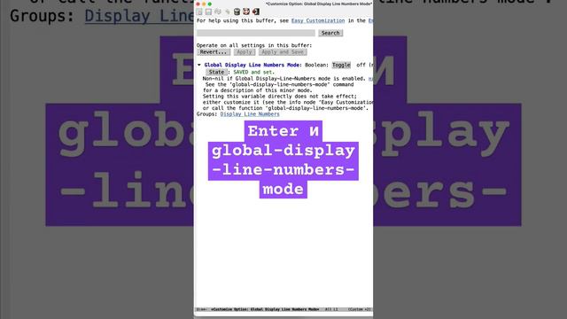 Emacs редактор, включаем номера строк смотреть онлайн