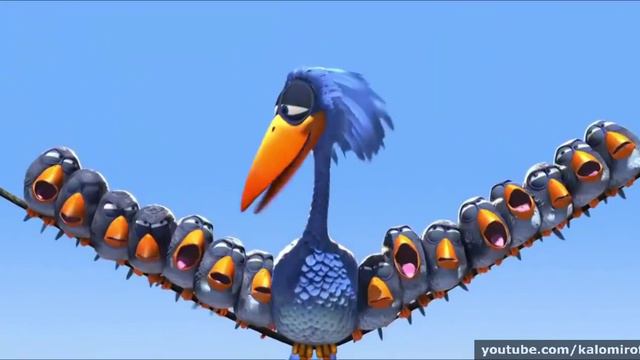 Олды вспомнят Смешной мультик. Птички на проводе. смотреть онлайн