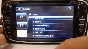 Штатная магнитола Ford универсальная овальная Focus, Mondeo, Galaxy, C-Max, S-Max