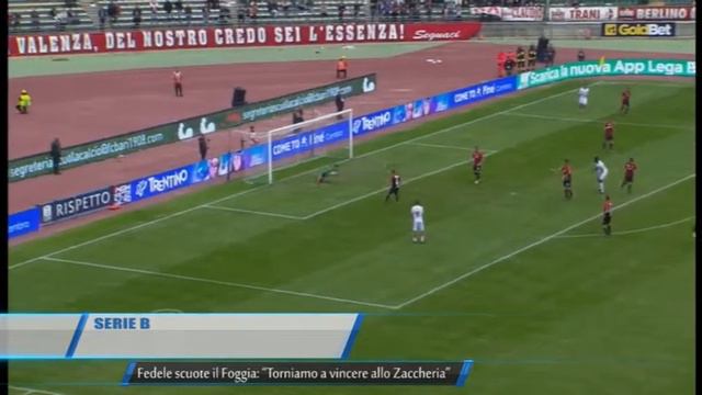 Serie B | Fedele scuote il Foggia | TG Teleregione 29 11 2017 смотреть онлайн