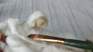 Реставрация ватного деда мороза из 50-х