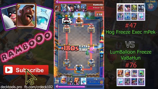 Hog Freeze Executioner Deck 🎊🎊🎊 Hog RamboOo Clash Royale смотреть онлайн
