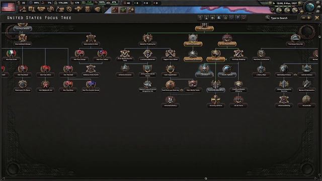 Hoi4 Man the guns dlc playing as the Unites States of America pt.1 смотреть онлайн