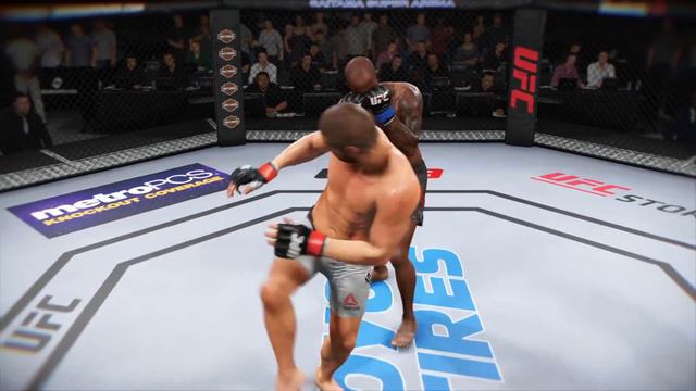 UFC 3 Gokhan Saki spinning backkick faint смотреть онлайн