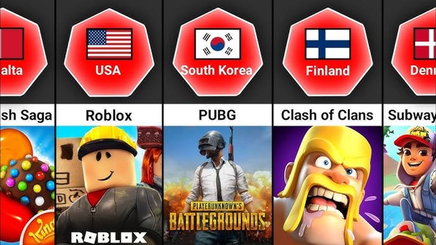 Самые Популярные МОБИЛЬНЫЕ ИГРЫ в Разных Странах Мира!!!