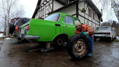 Готовлю Москвич-2140 к зимним гонкам на Москвичах смотреть онлайн