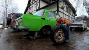 Готовлю Москвич-2140 к зимним гонкам на Москвичах