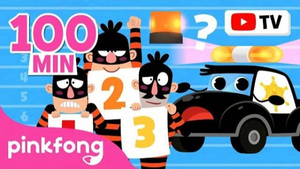 [TV for Kids] Catch the Ten Little Thieves! | + Patrol Pals Compilation | Pinkfong Police Car Series