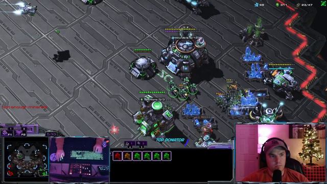 Terran vs Protoss - Adept All in vs Widow Mine Rush - Starcraft 2 смотреть онлайн