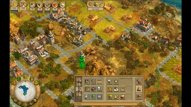 Anno 1701 (Custom Hard) - Ep 10, City fortifications half built! смотреть онлайн