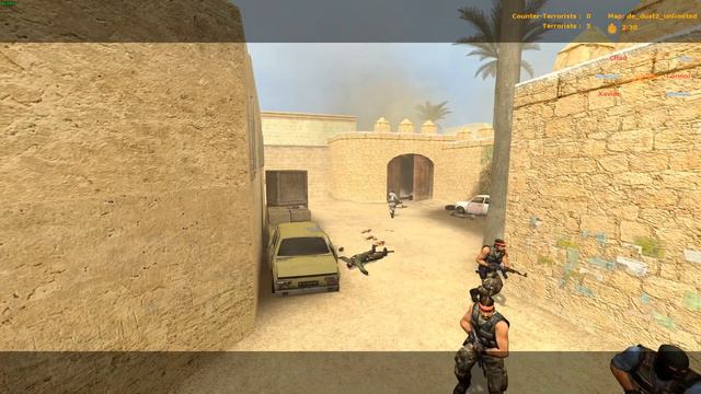Counter-Strike: Source 15 VS 15 Bot Fight de_dust2_unlimited смотреть онлайн