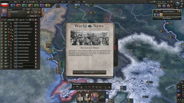 THE GERMAN EMPIRE MARCHES! The Great War Mod Gameplay (Hearts of Iron 4) Part 1 смотреть онлайн