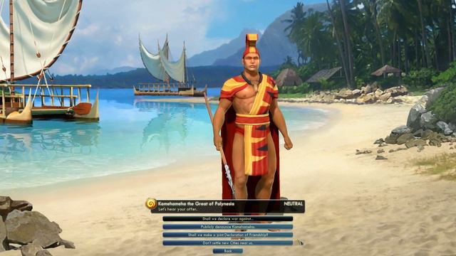 Civilization V Leader | Kamehameha of Polynesia смотреть онлайн