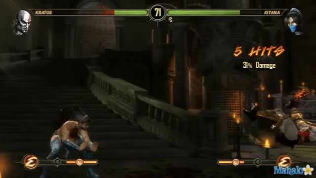 Mortal Kombat Walkthrough - First Attempt - Kratos Ladder Part 5 - Vs. Kitana смотреть онлайн